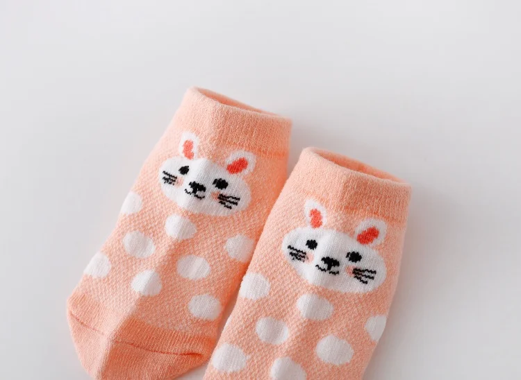 5 Paare/los Infant Baby Socken Für Mädchen Jungen Sommer Mesh Dünne Baby Socken Baumwolle Casual Druck Neugeborenen Kleinkind Junge Socke 0-24Month – Detail 17