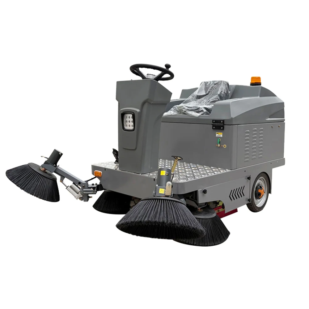 Portable Ride on Electric Sweeper Floor Cleaning Machine Commercial Floor Cleaning Sweeper With Automated Dustbin for Factory