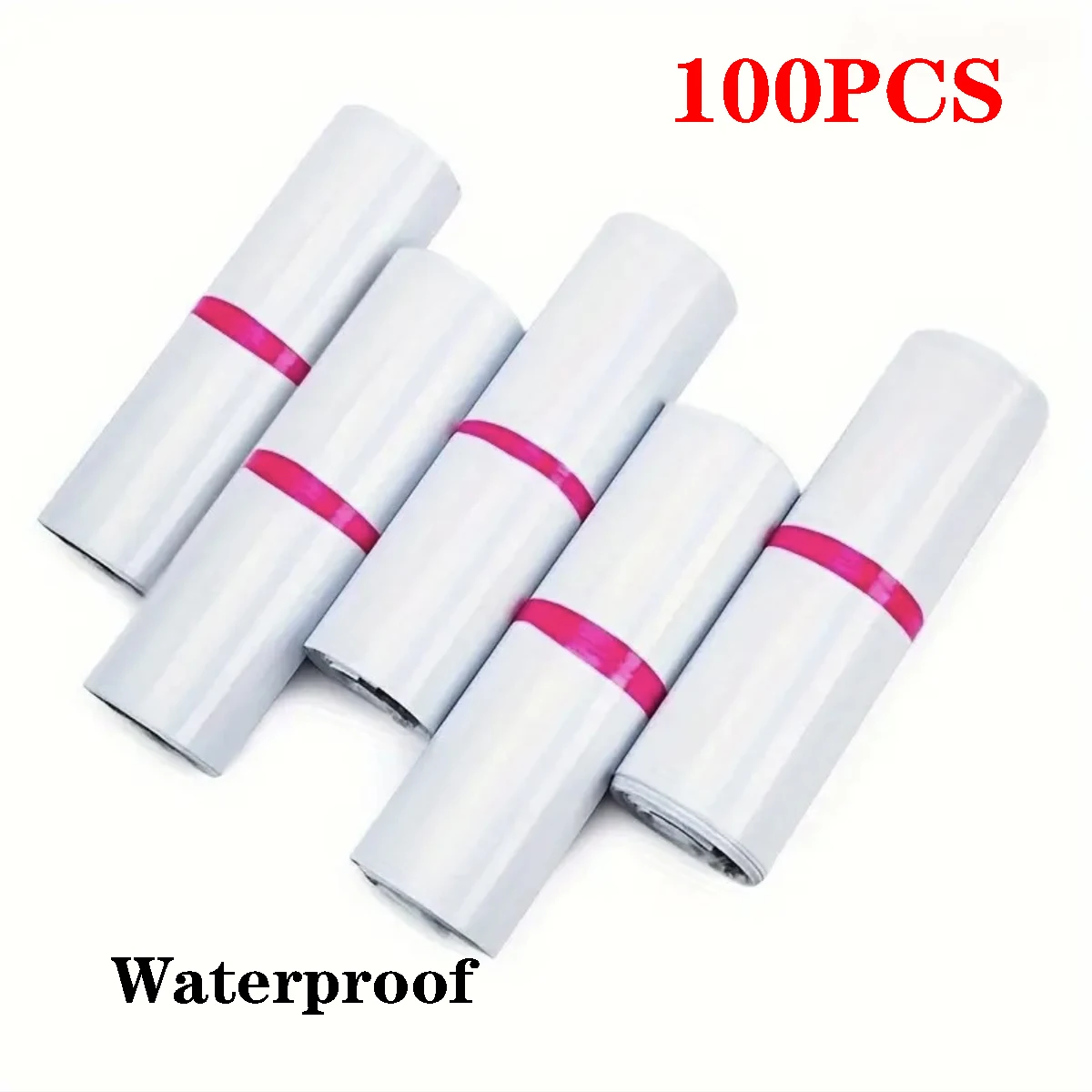 100 Pcs White Waterproof Mailing Envelopes Self Adhesive Seal Courier Bags for Shipping Packaging Small Business Envelope