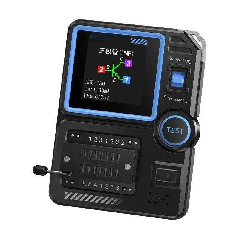 

Transistor tester, multifunctional capacitance resistance, electronic component detection