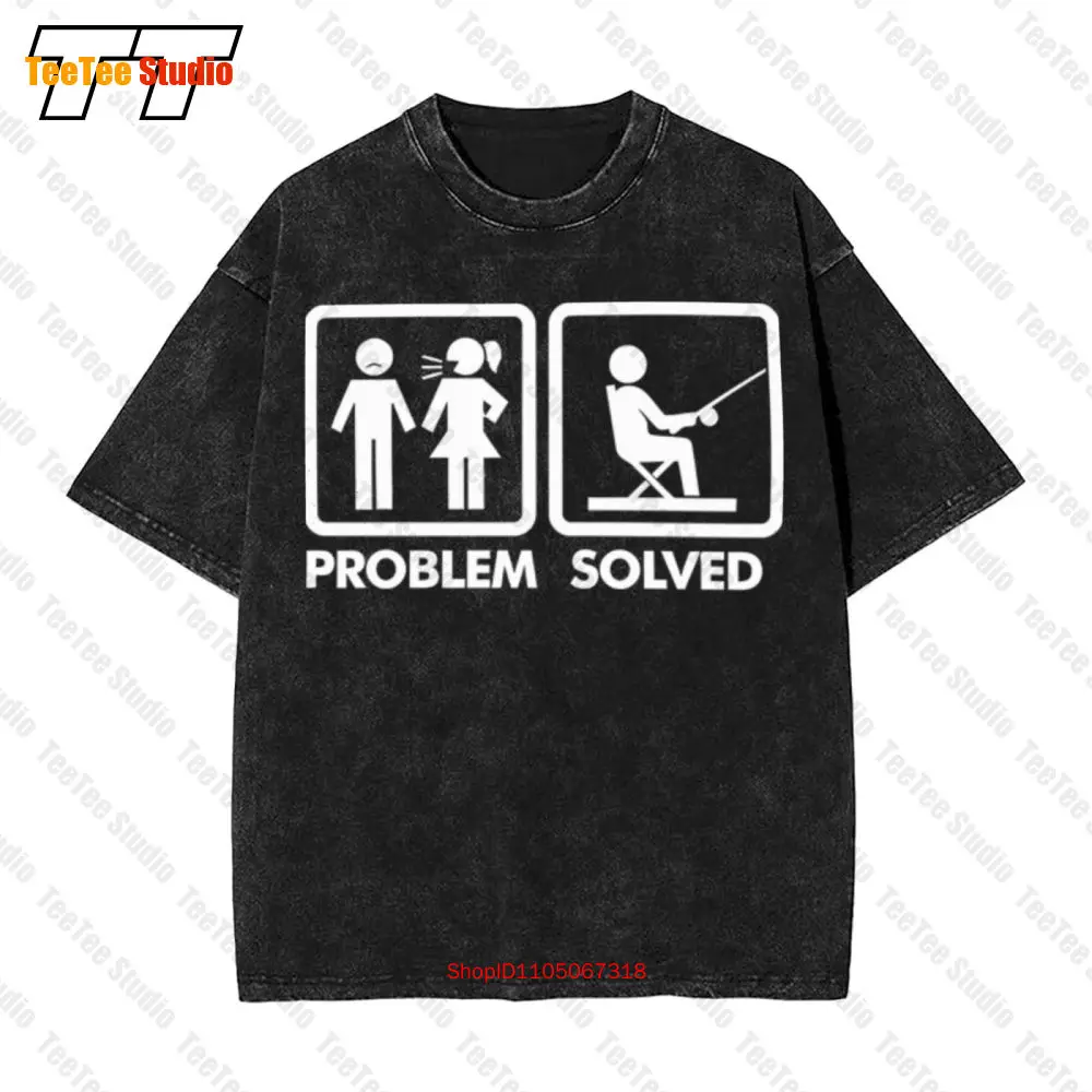 

Problem Solved Fishing Vintage Oversized T-Shirt MGQ4