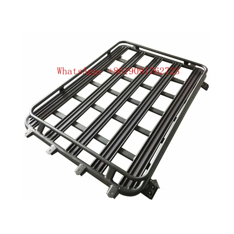 

Black Aluminium Offroad Roof Top Basket Metal Roof Rack Cargo Box