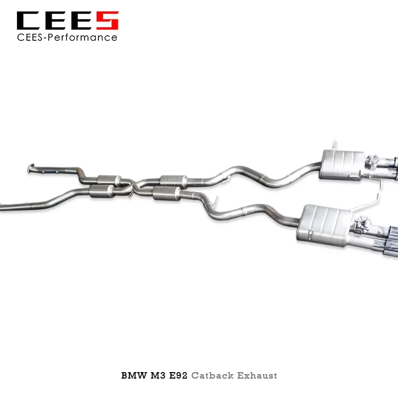 

CEES Catback выхлопная система для BMW M3 E92 4.0L 2007-2013 управление выпускным клапаном из нержавеющей стали автомобильные аксессуары