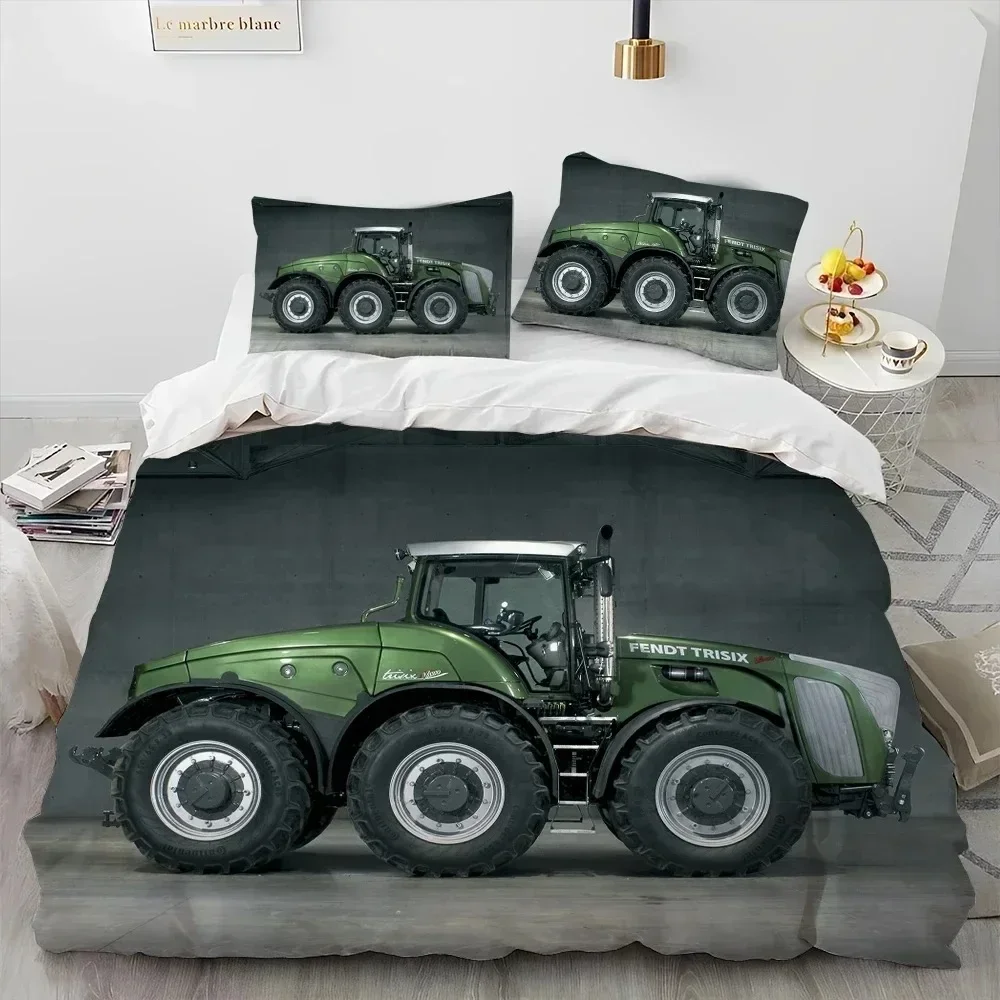 Car Tractor Truck Series 3D NEW Duvet Cover Pillowcase Bedding Set Adult Girl Bedroom Decoration Children Single Double Large