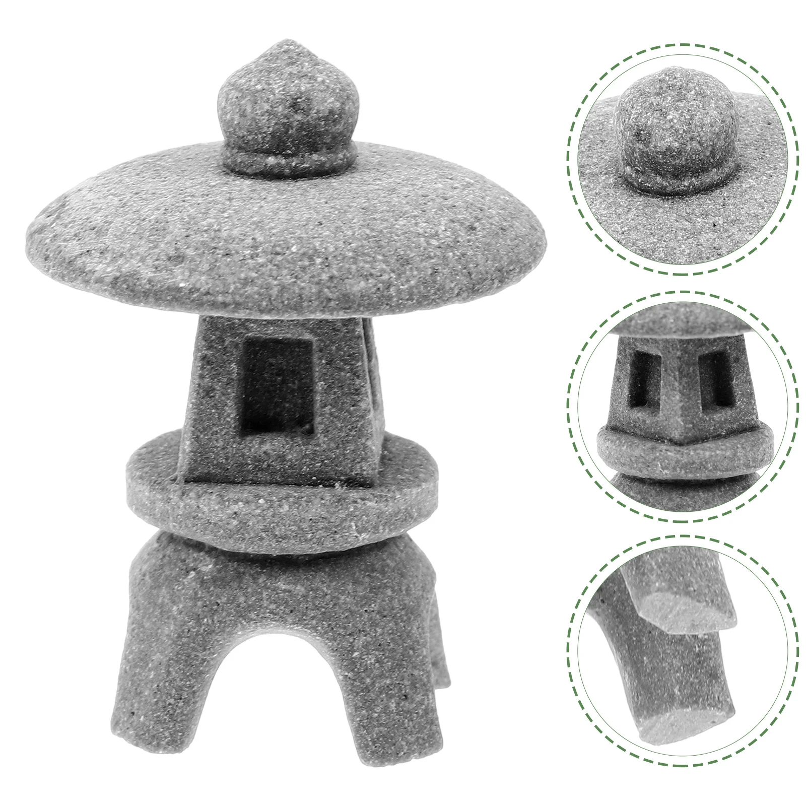 

Garden Simulated Stone Lantern Lanterns Microlandscape Ornament Mini Resin Landscaping