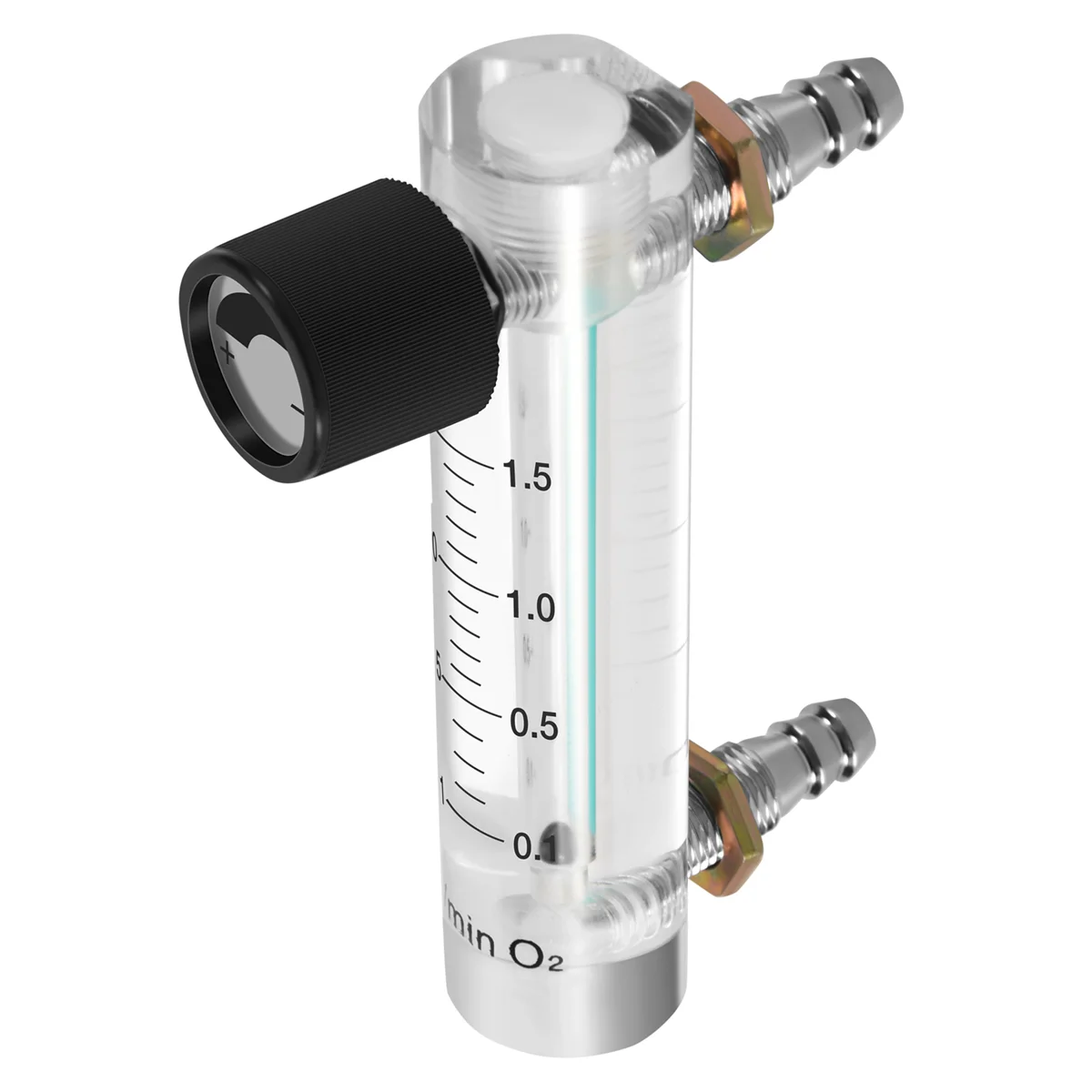 0.1-1.5LPM 1.5L Oxygen Flow Meter Flowmeter with Control Valve for Oxygen Air Gas