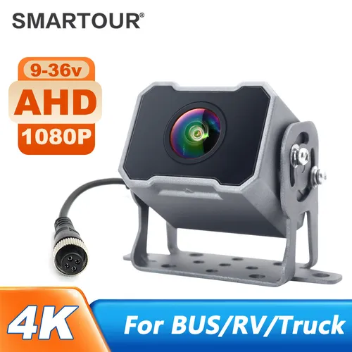 SMARTOUR CVBS cámara de camión de coche CCD AHD 1080P para camionetas de remolque de autobús escolar visión trasera RV visión de respaldo con IR infrarrojo de 24V