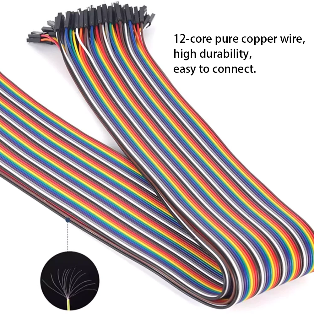 40pin Multicolored Dupont Jumper Wires 150cm 200cm 300cm (Male-Female, Male-Male, Female-Female) for Breadboard Arduino Projects