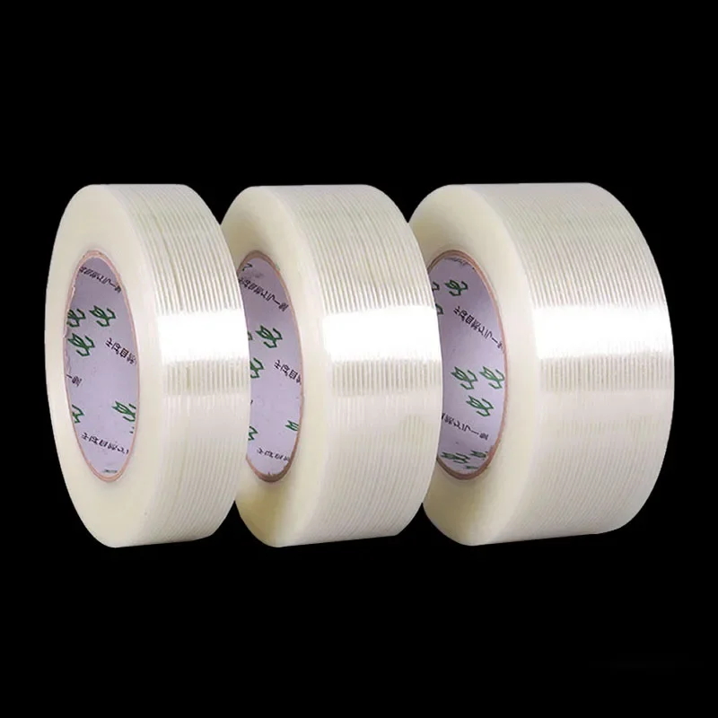 Mesh Fiber Tape, Super-Strong Single-Sided Wear-Resistant Cross-Striped Fiberglass High Viscosity Reinforced Tape 50 Meter/Roll