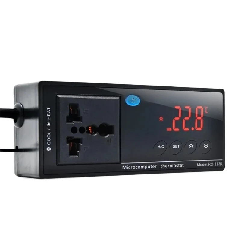 Regleta inteligente con pantalla digital, termostato electrónico RC-112R, refrigerador de alta precisión, caja para mascotas, caja para escalar mascotas