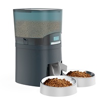 7L Large Capacity Automatic Pet Feeder Food Dispenser for Big Dog with Two Way Splitter for Multi Pets