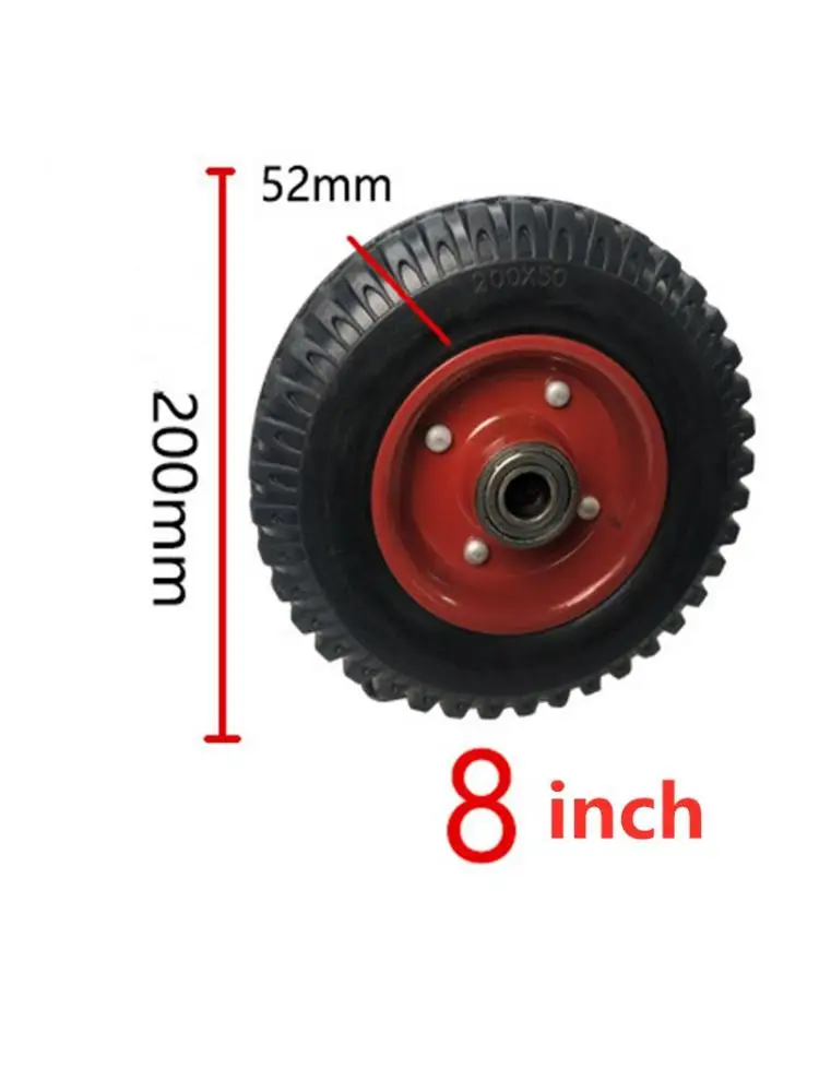 

1 Pc 8 Inch Universal Wheel High Elastic Silent Wind Fire 468 Heavy Plate Hand Rubber