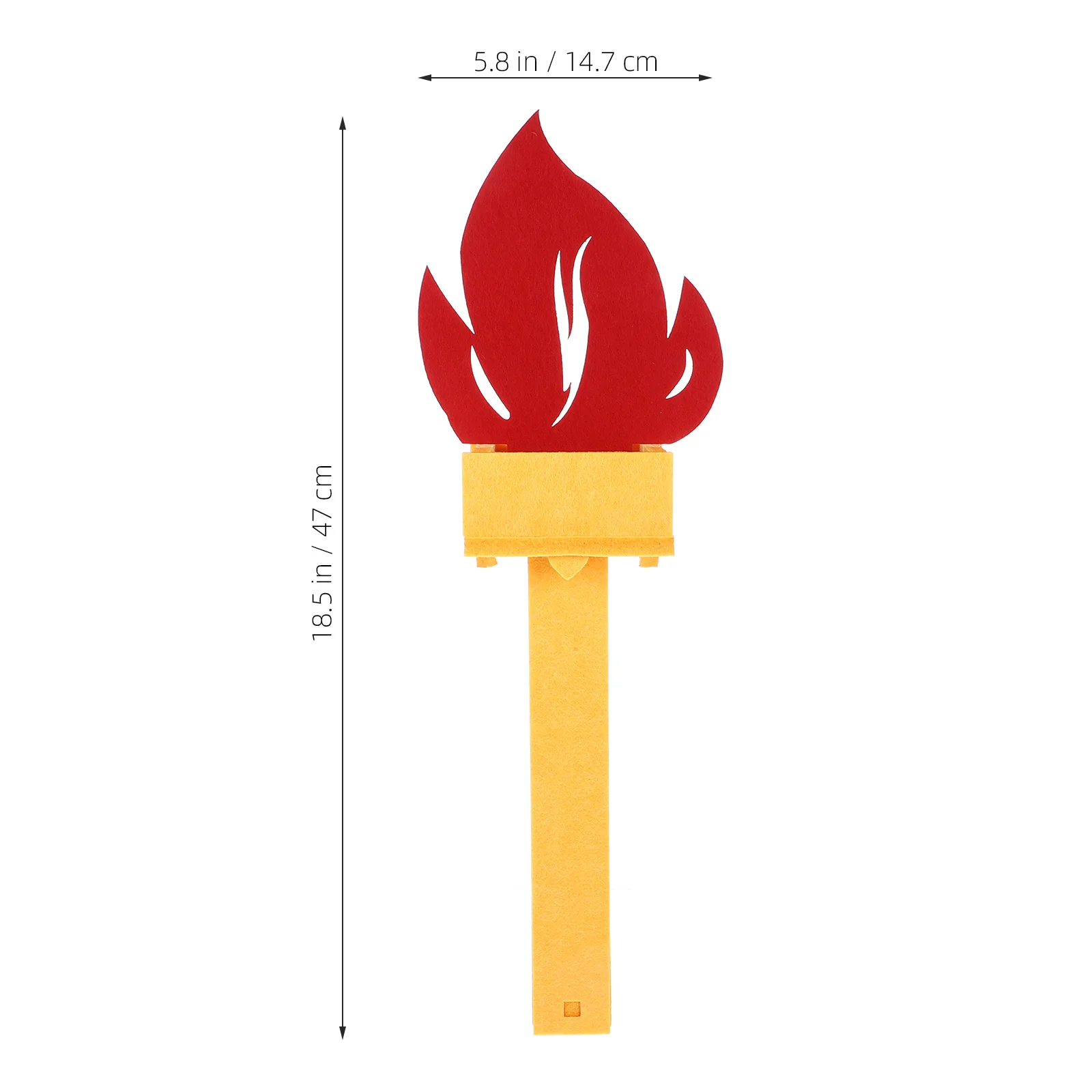 

Creative Felt Torch Long Torch For Stage Performance Party Cosplay Props Cheering Sports Games Outdoor Decoration
