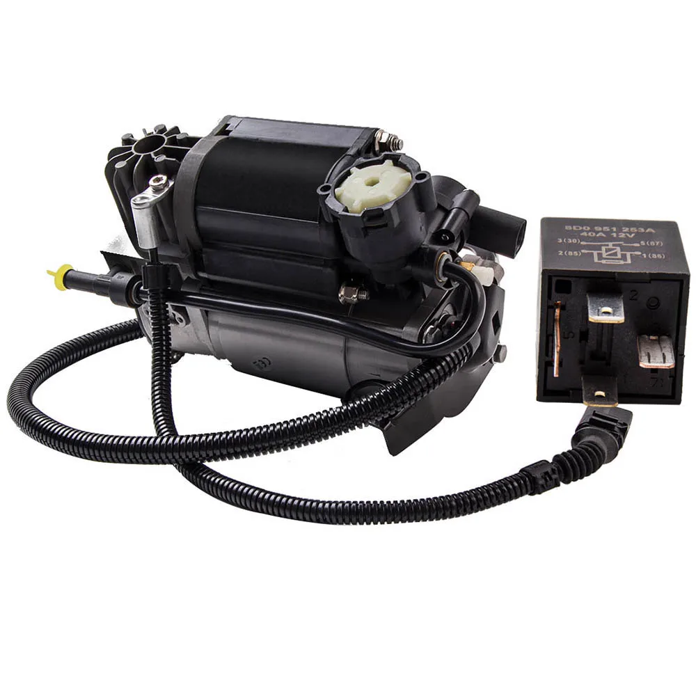 Air Suspension Compressor pump & Relay For Audi A6 C5 Allroad 01-05 4Z7616007A