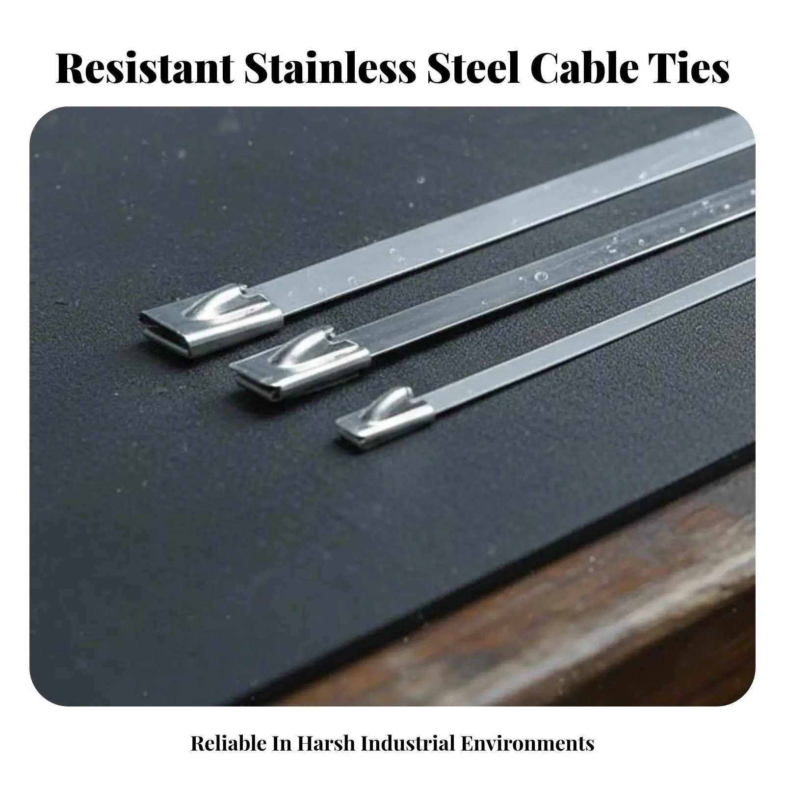 Rust Resistant Steel Strap Cable Tie for Securing Fencing Bundling Cables and Organizing Wires in Industrial Projects