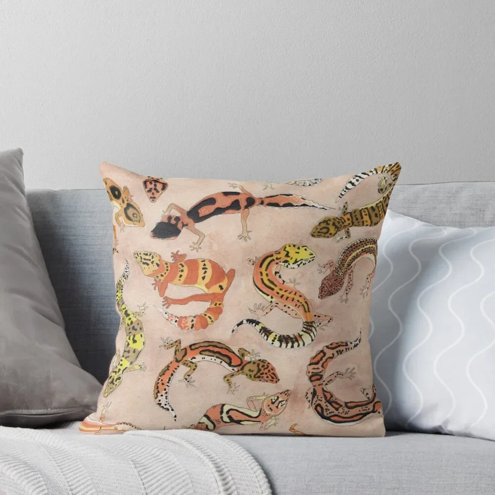 

Leopard Gecko Morphs Throw Pillow Cushions luxury home accessories Decorative Sofa Cushion Pillow