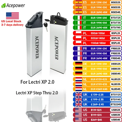 Do Lectri XP 2.0 Lectri XP Step Thru 2.0 Akumulator Ebike 48V 10.4Ah 12.8Ah 14Ah Akumulator do Lectri XP 2.0 Lectri XP Step Thru 2.0