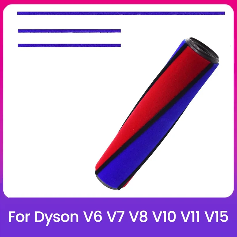 

ABWM-Soft Roller Brush Plush Strips Set For Dyson V6 V7 V8 V10 V11 Vacuum Attachments