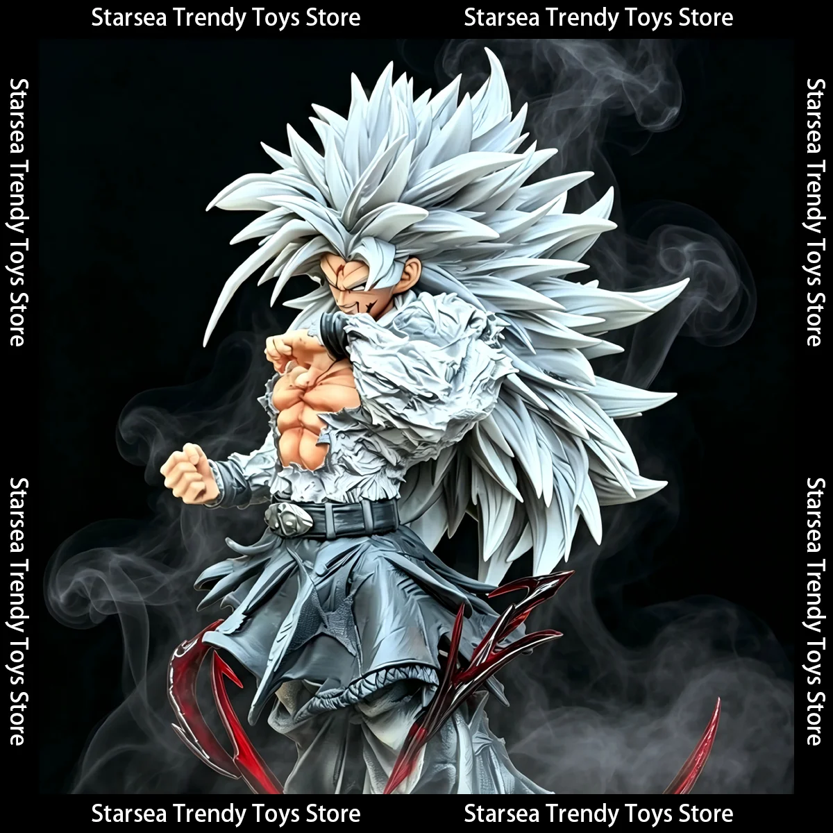 JT Studio Dragon Ball SSJ5 Son Goku Dominant Pose Movable PVC Anime Figure Statue 38CM / 14.96IN Collectible Model Toy Gift