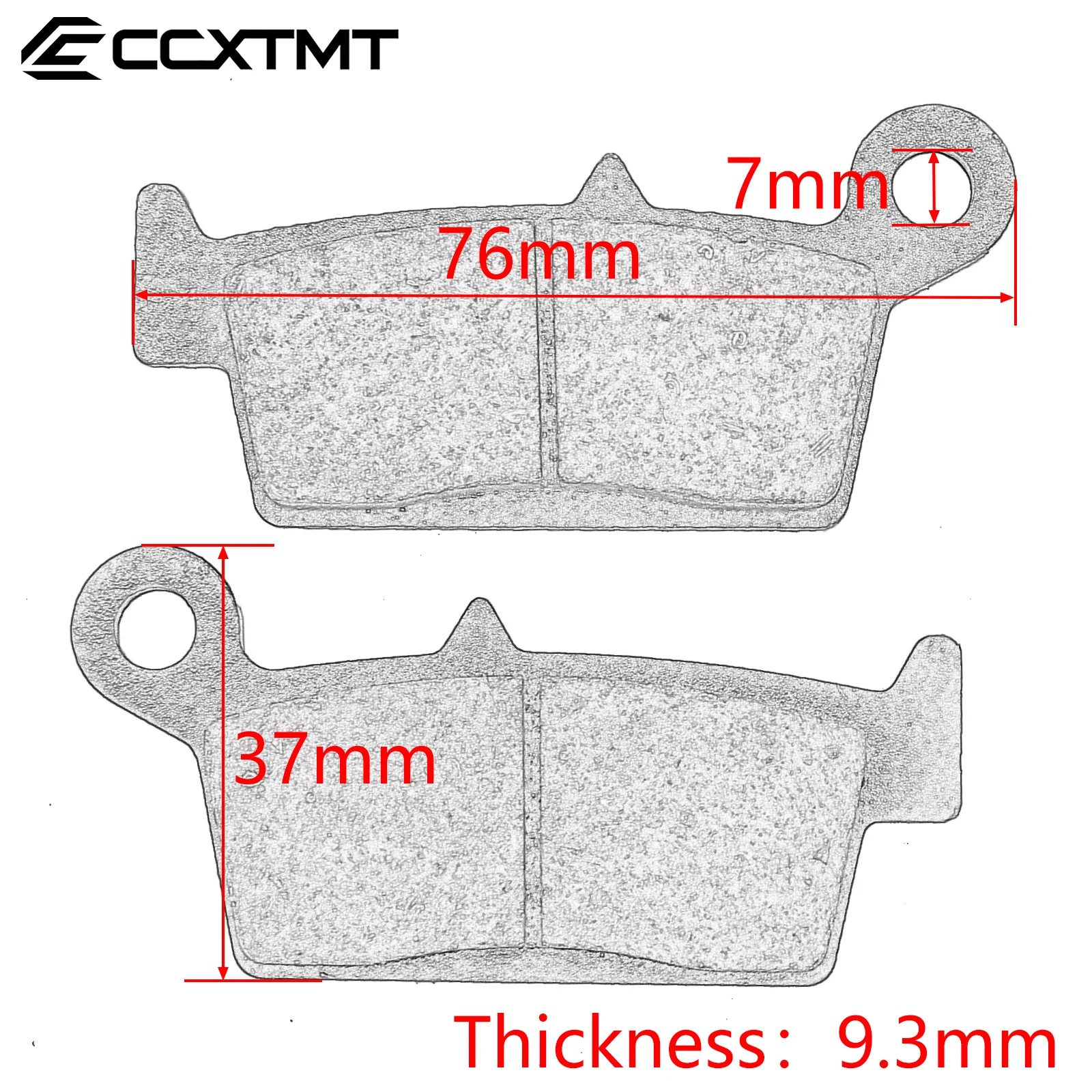Motorcycle Rear Brake Pads For For YAMAHA YZ 125 250 K/L/M/N/P YZ250F WR250F WR400F YZ400FL WR426F YZ426F For KAWASAKI KX KLX view 2