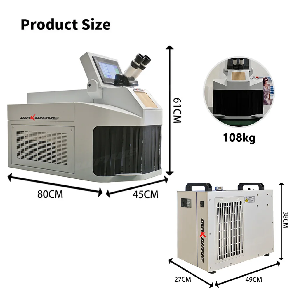 mini saldatrice laser per gioielli da tavolo in fibra 200w per gioielli di fascia alta in argento, oro e platino