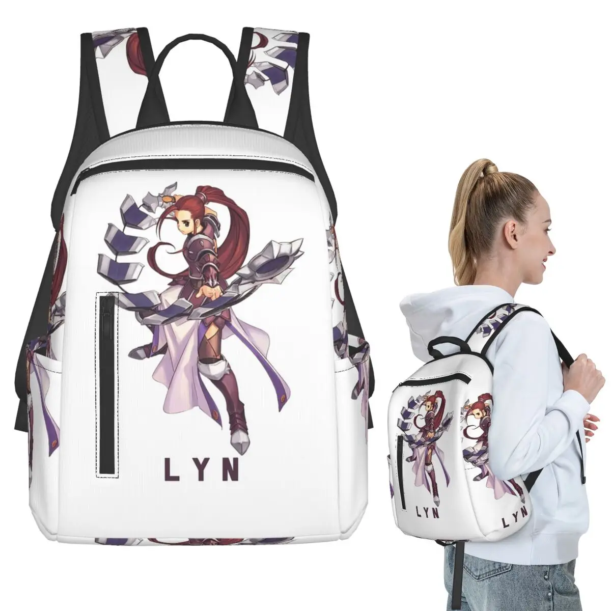 

Atelier Iris Lyn Design Backpack Student BookBag Children School Bag Laptop Shoulder Bags Men Women
