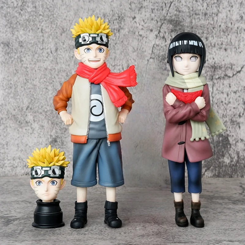 

Hyuga Hinata＆Uzumaki Figure Naruto 21CM Childhood Figures Collect Desktop decoration Model Toy Anime Naruto Shippuden Fans Gift