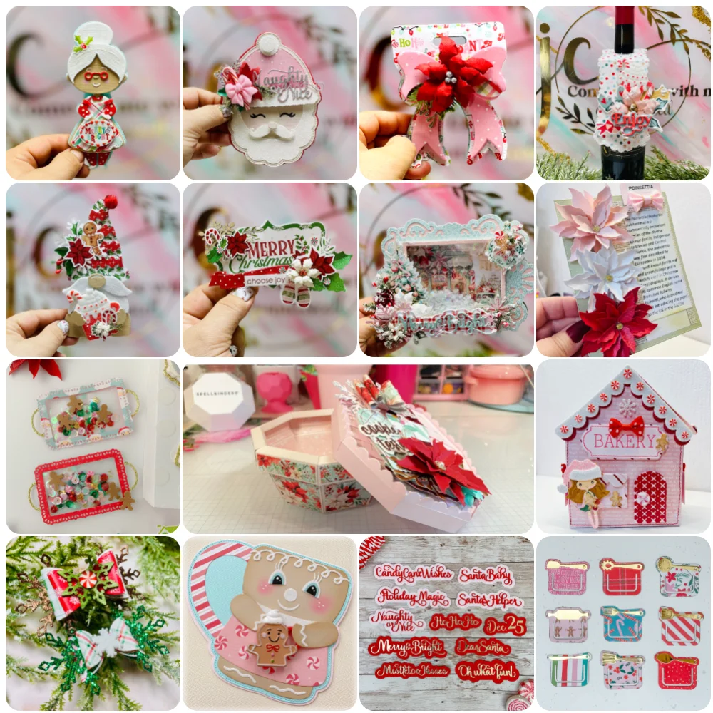Christmas Collection 2025 (B) Metal Cutting Dies for DIY Scrapbooking, Album Paper Cards, Decorative Crafts, Embossing Die Cuts