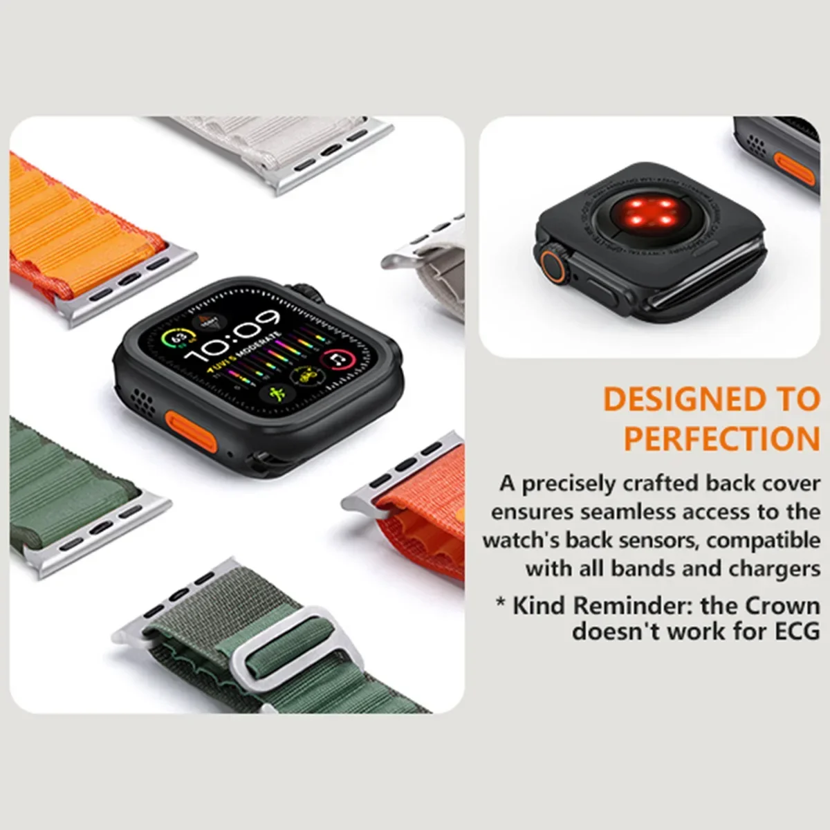 Чехол из сплава для Apple Watch Series 11 10 9 8 7 46 45 мм Seconds Change to Ultra 3/2/1 49 мм Защитный корпус iWatch 6 5 4 SE 44 мм