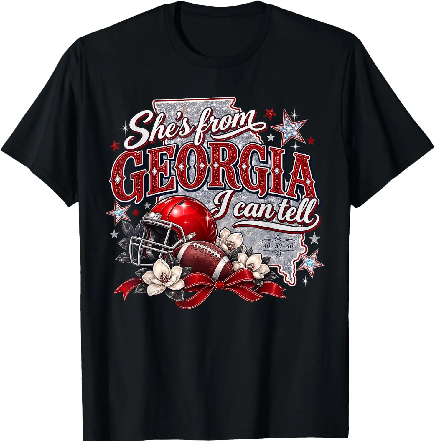 She’S From Georgia I Can Tell Retro Pride State Women Girls T-Shirt