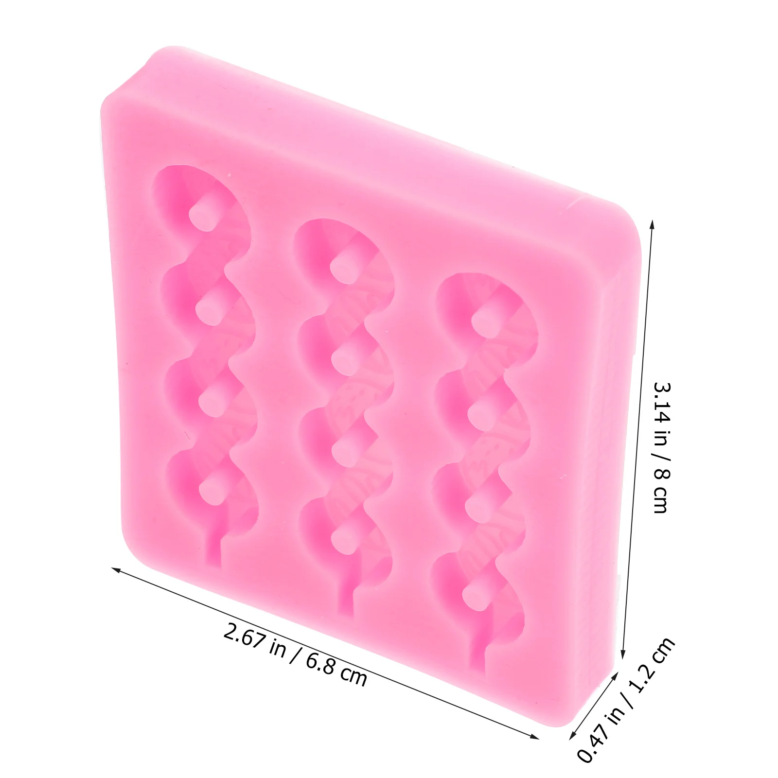 Silicone Candy Mold Donut Apple Shape Reusable Easy Clean Candy Mold for Lollipop Making Supplies Silicone Molds for Lollipop