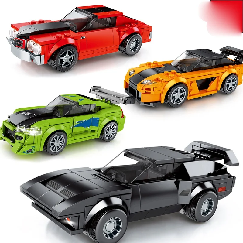 Super Race Car City Speed Champions Great Vehicle Racing Model Building Bricks Sports Kits Sets Blocks Technique Toys