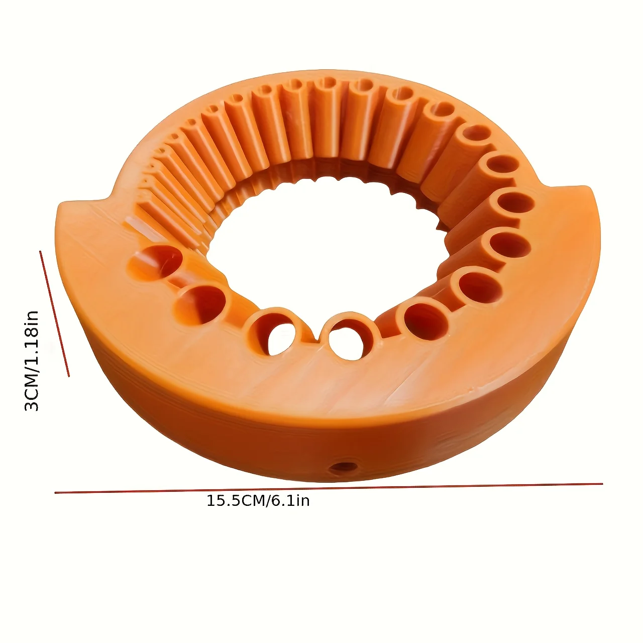 Manueller Bohrerschärfer – Kunststoff-Schleifbefestigung für 2 bis 13 mm Bohrer, verlängert die Bohrerlebensdauer, orangefarbenes und schwarzes Design – Detail 7