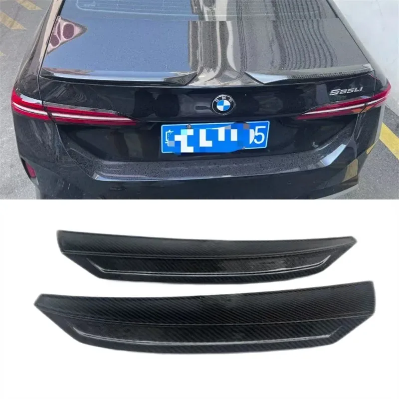 

For BMW G60 G68 F90 525i 530i 540i M5 2024 2025 Real Dry Carbon Fiber Tail Wing Spoiler Kit