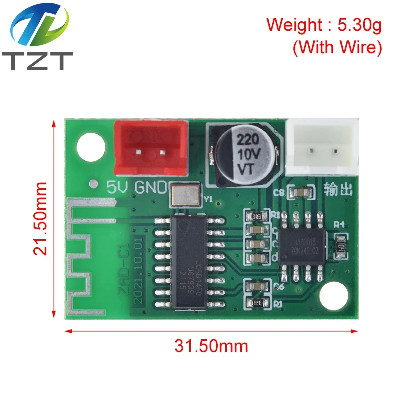 5V Bluetooth Amplifier Module 5W Mono Class D Wireless Lossless Music Player Digital Power Amplifier Finished Board