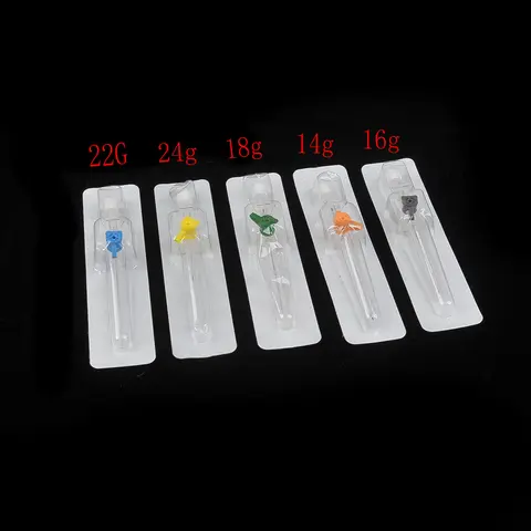 날개와 주사 포트가 있는 IV 카테터 IV 카테터 동물용 BD Instaflash 바늘이 있는 멸균 I.V 캐뉼라