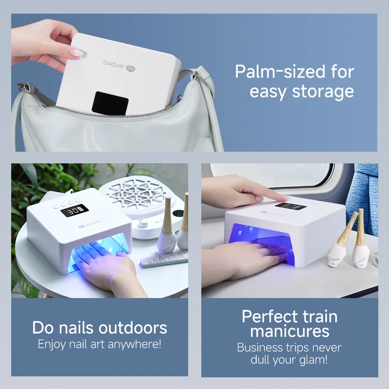 NEBX M5 Mini Pro UV Lamp for Nails Dryer High Quality Cordless Nails Lamps China Private Label Led Uv Lamp for  Salon