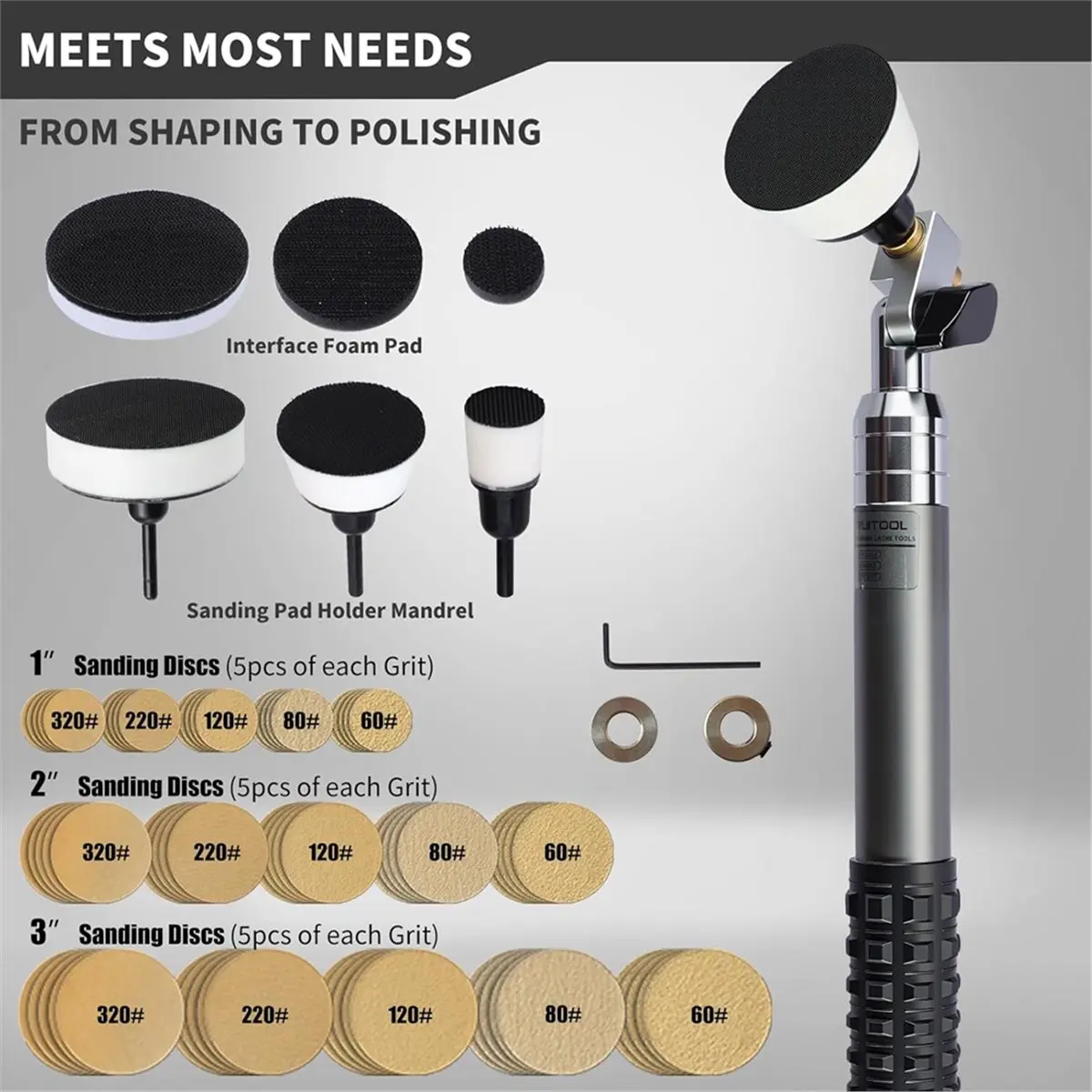 DT57 LATEST MODEL Bowl Sander Tool Kit with 1