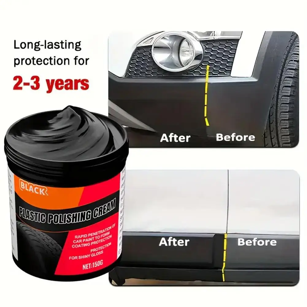 

Полировка черного кристалла: резиновая и пластиковая ремонтная паста для царапин автомобиля, блеска шин и обновление салона, долговечная защита