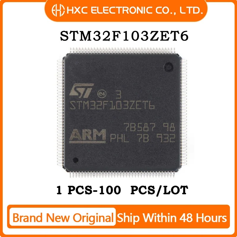 1PCS/5PCS/10PCS/50PCS STM32F103ZET6 IC MCU 32BIT 512KB FLASH 144LQFP Brand New Original IC Chip