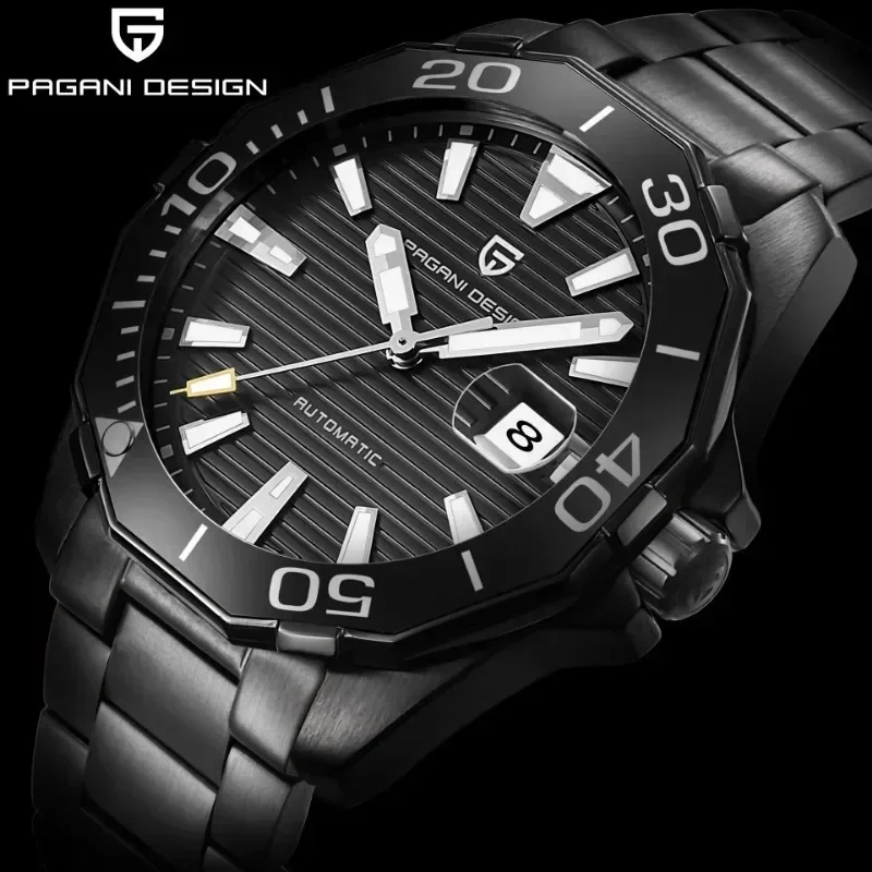 Relojes PAGANI DESIGN a la moda para hombre, relojes de cuarzo con cronógrafo deportivo de lujo de marca superior de acero inoxidable, reloj