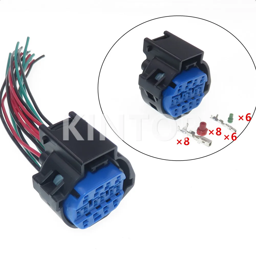 

1 Set 14 Pins AC Assembly Miniature Car Electric Cable Male Female Docking Waterproof Connector Auto Wire Plug Auto Parts