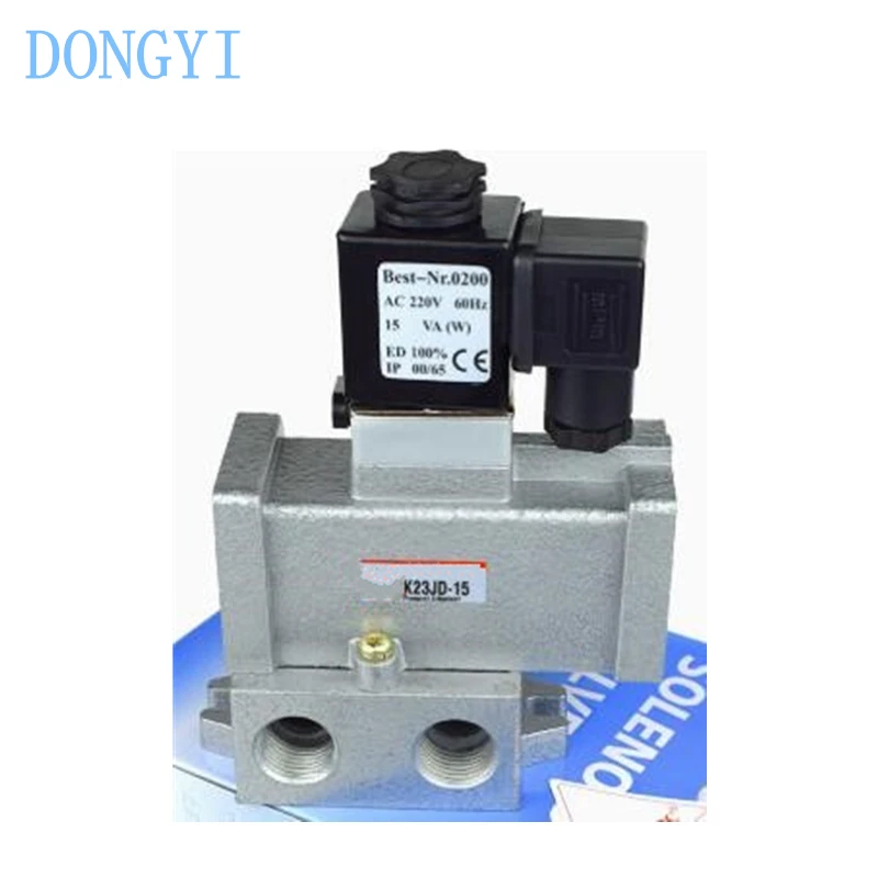 

Two Position Three-way Shut-off Solenoid Valve K23JD-20 K23JD-25 AC220V DC24V