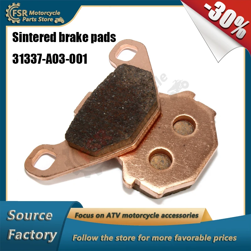 Copper based sintered brake pads,For Access ATV MAX4 300 MAX5 400i TOMAHAWK 250 300 400 WARRIOR 450 DRR 100 Quad,31337-A03-001