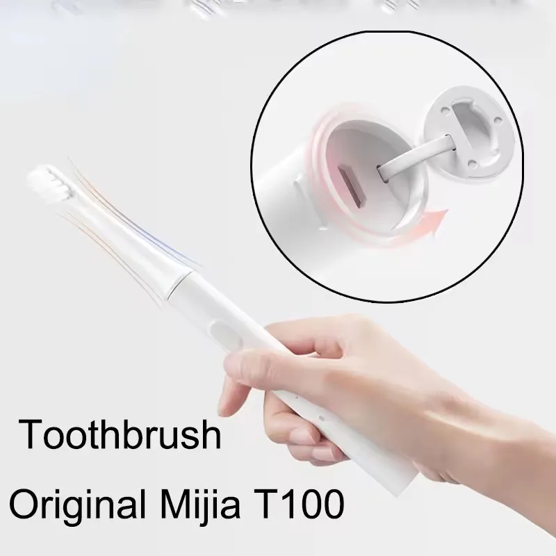 Sonic escova de dentes elétrica adulto ultra sônica automática usb recarregável à prova dwaterproof água escova de dentes para mijia t100