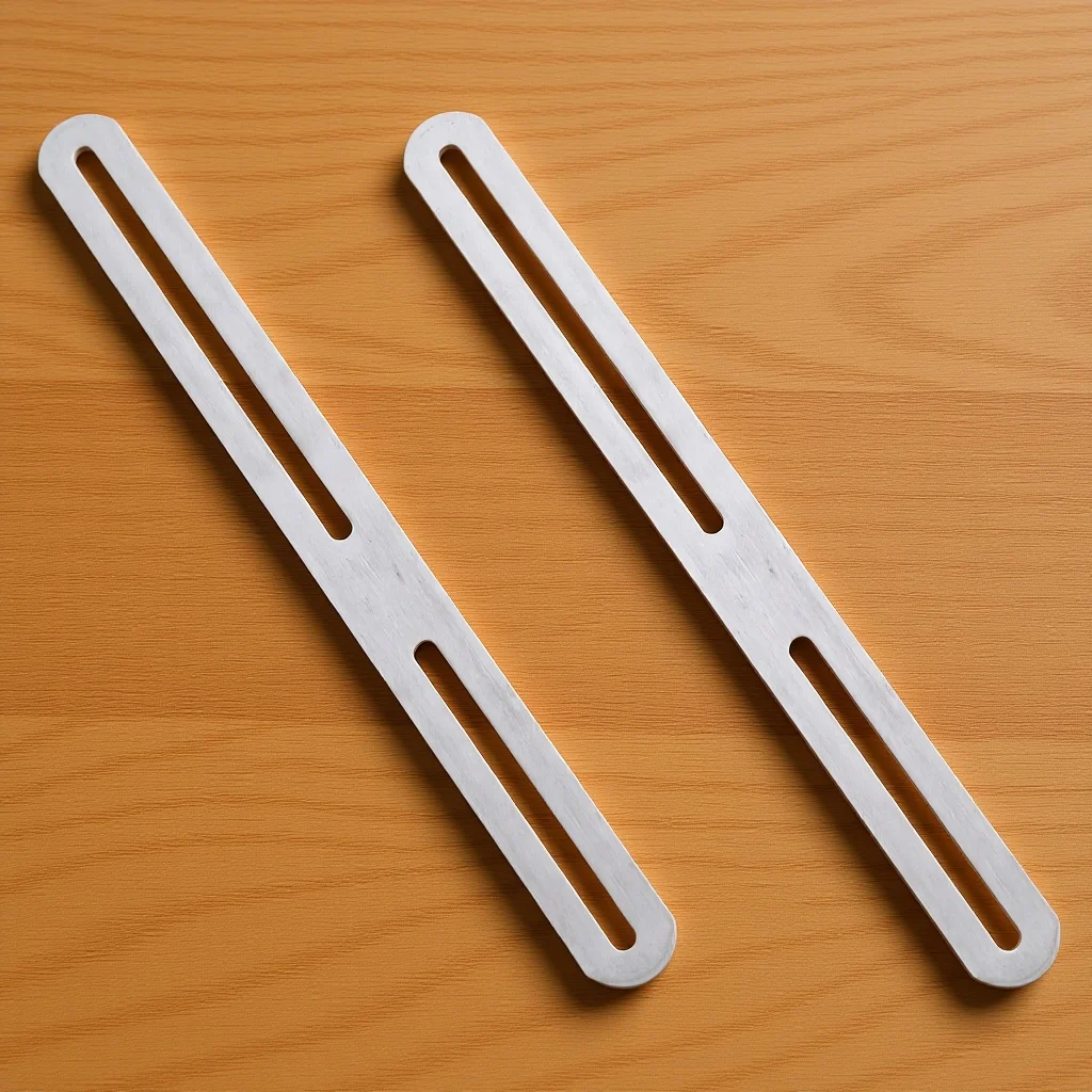 

2Pcs Stainless Steel Corner Code Thickened Adjustable Mending Plate Repair Bracket Furniture Shelf Bed Table Metal Joining