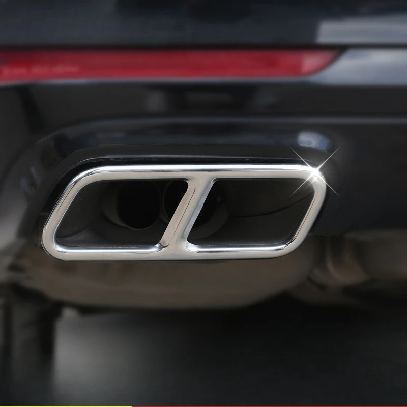 Fits Mercedes-Benz S-Class S320L/S350L/S400L/S450L/S500L Quad Exhaust Tip Trim Rings Custom Exterior Modification Elevates Grade