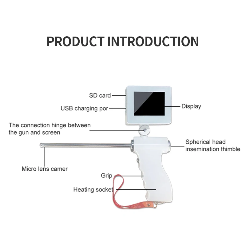 Dog Smart Artificial Insemination   Handled  Bulldog AI   Corgi Endoscope Portable AI Tool Pet Hospital Breeding Equipment