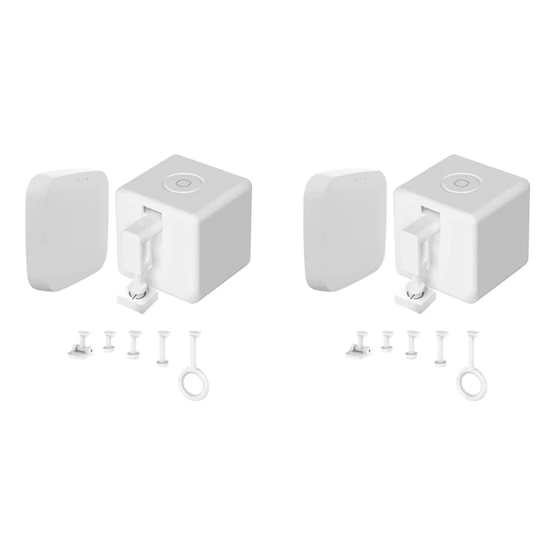 AA49 2 кнопочных толкателей Fingerbot, Bluetooth-концентратор Tuya и комплект аксессуаров, обновление с сенсорным управлением, работает с приложением Smart Life