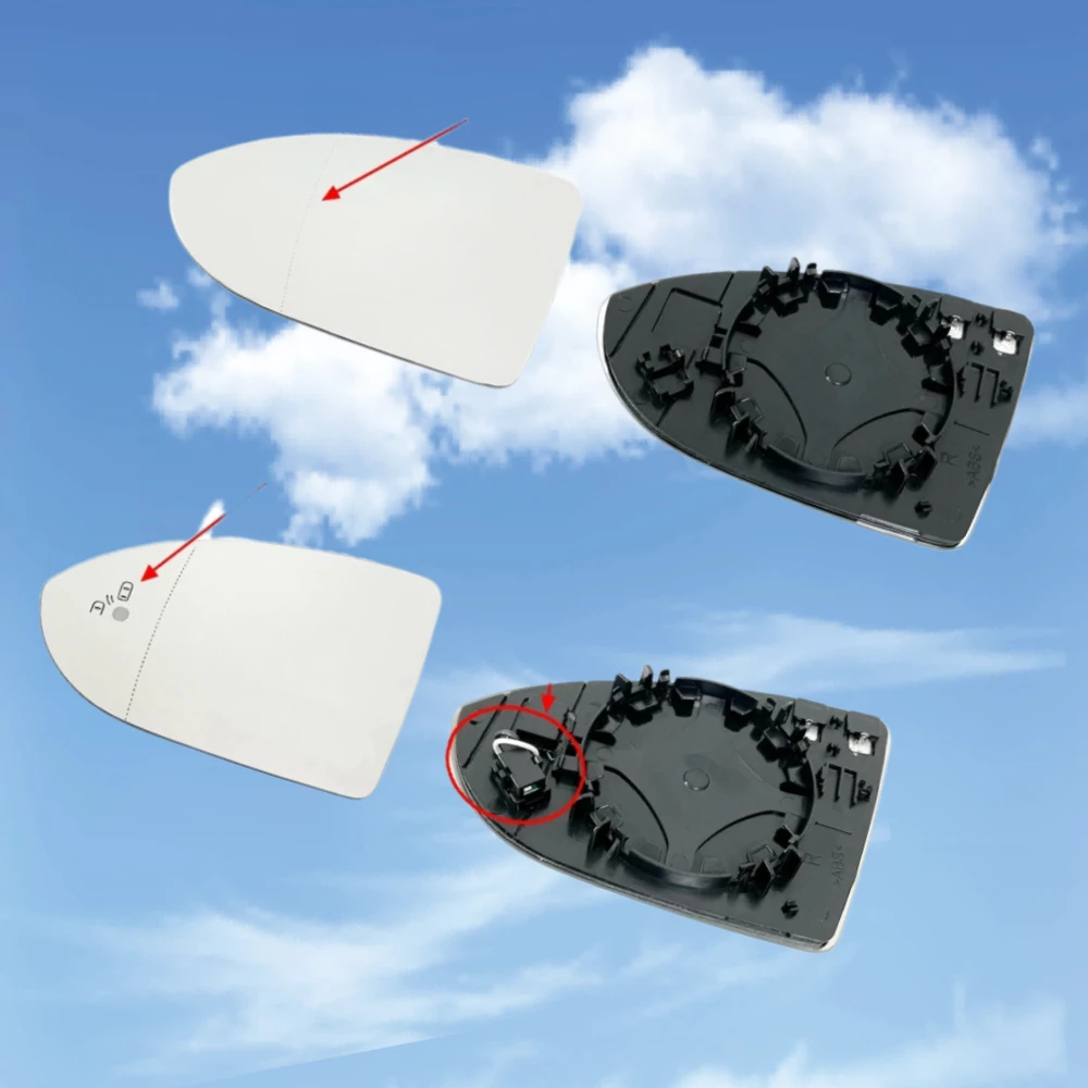 

Wide Angle Heated Side Car Mirror Glass With Blind Spot for Volkswagen VW GOLF VII 7 2013 2014 2015 2016 2017 2018 2019 2020